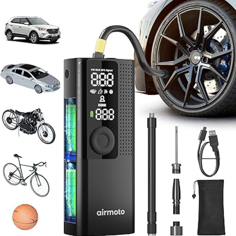 Airmoto Tire Inflator Portable Air Compressor - Air Pump