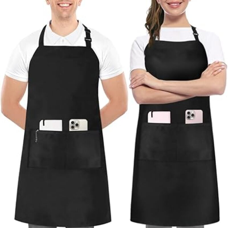 Utopia Kitchen 2 Pack Bib Apron, Adjustable with 2