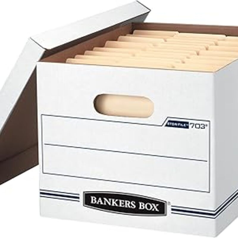 Bankers Box 4-Pack Basic Duty File Storage Boxes