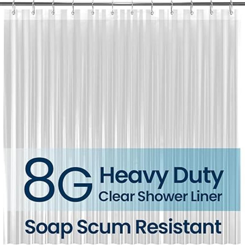 LiBa Bathroom Shower Curtain Waterproof Plastic Shower