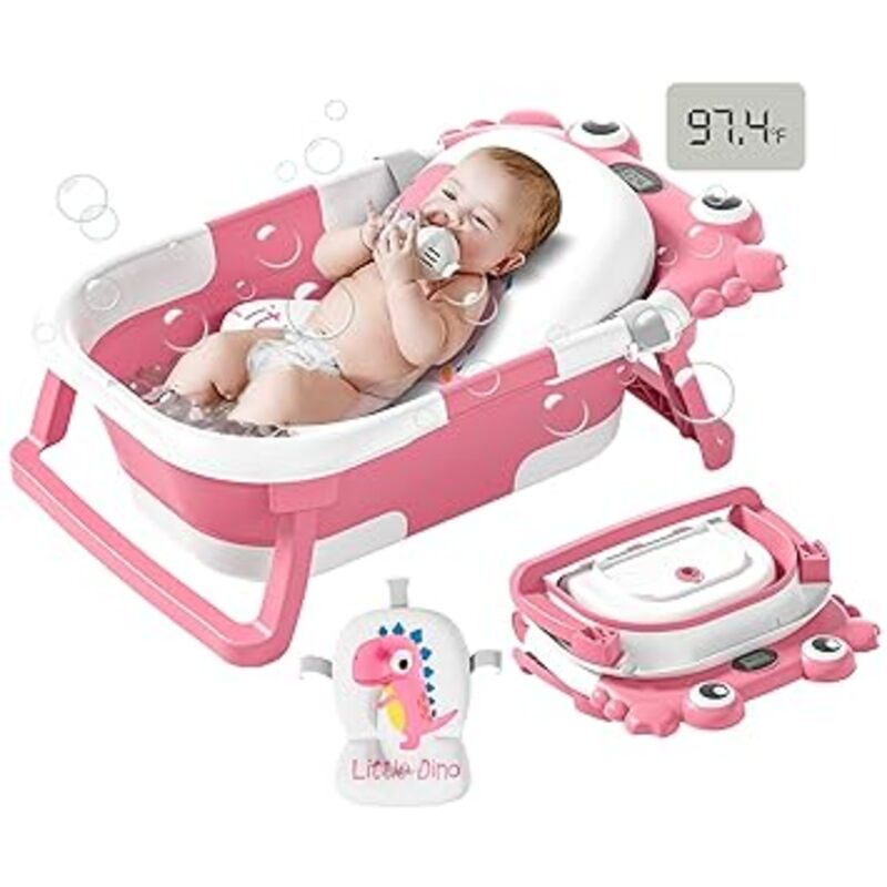 Collapsible Baby Bathtub for Newborns to Toddler
