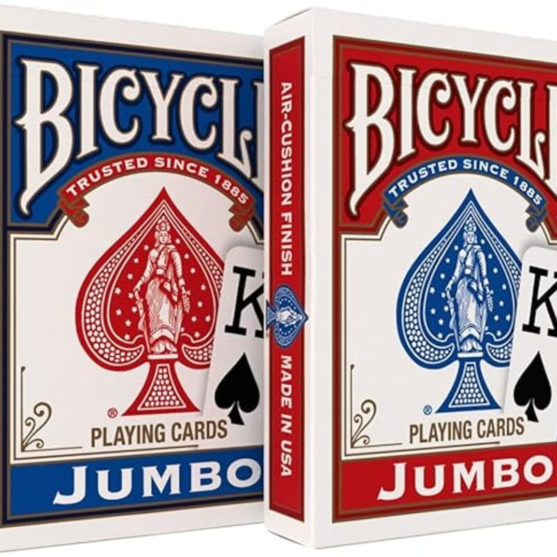 Bicycle Jumbo Index Playing Cards , 2 Pack Large Print Poker
