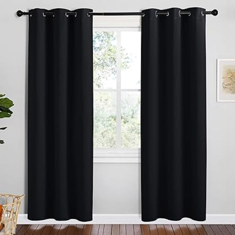 NICETOWN Bathroom Blackout Thermal Curtains and Drapes, 2