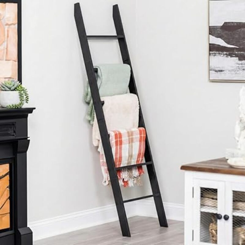 Blanket Ladder for The Living Room and Bedroom, 5ft 8