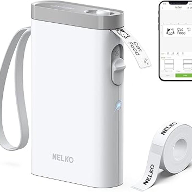 Nelko Label Maker Machine with Tape, P21 Bluetooth Label