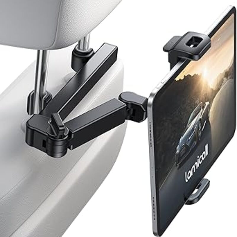 Lamicall Car Headrest Tablet Holder - [3 in 1 Extension Arm]