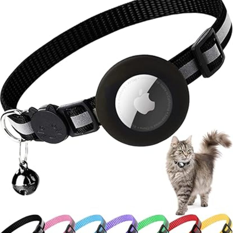 Airtag Cat Collar Breakaway, Reflective Kitten Collar