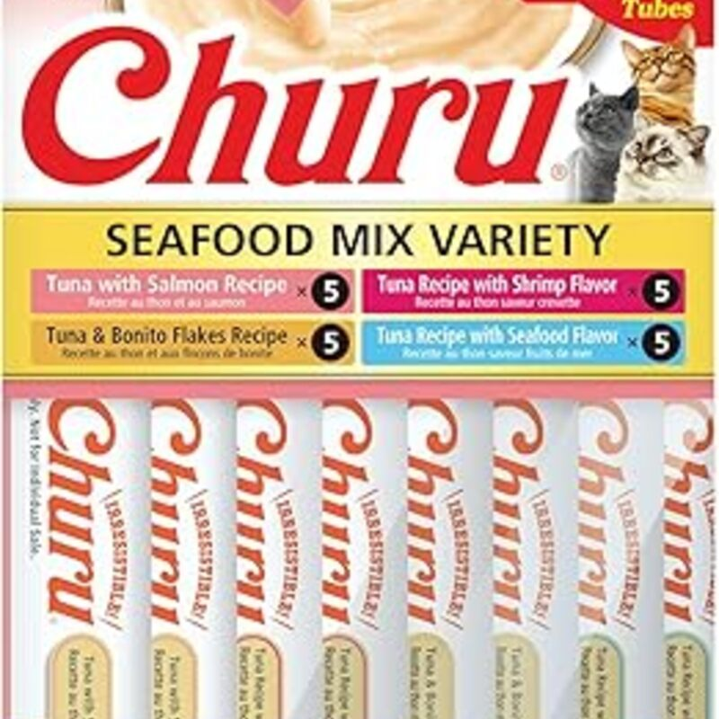 INABA Churu Cat Treats, Grain-Free, Lickable, Squeezable