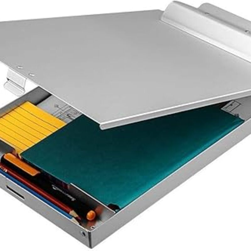 ZCZN Recycled Aluminum Storage Clipboard, Clipboard Box,