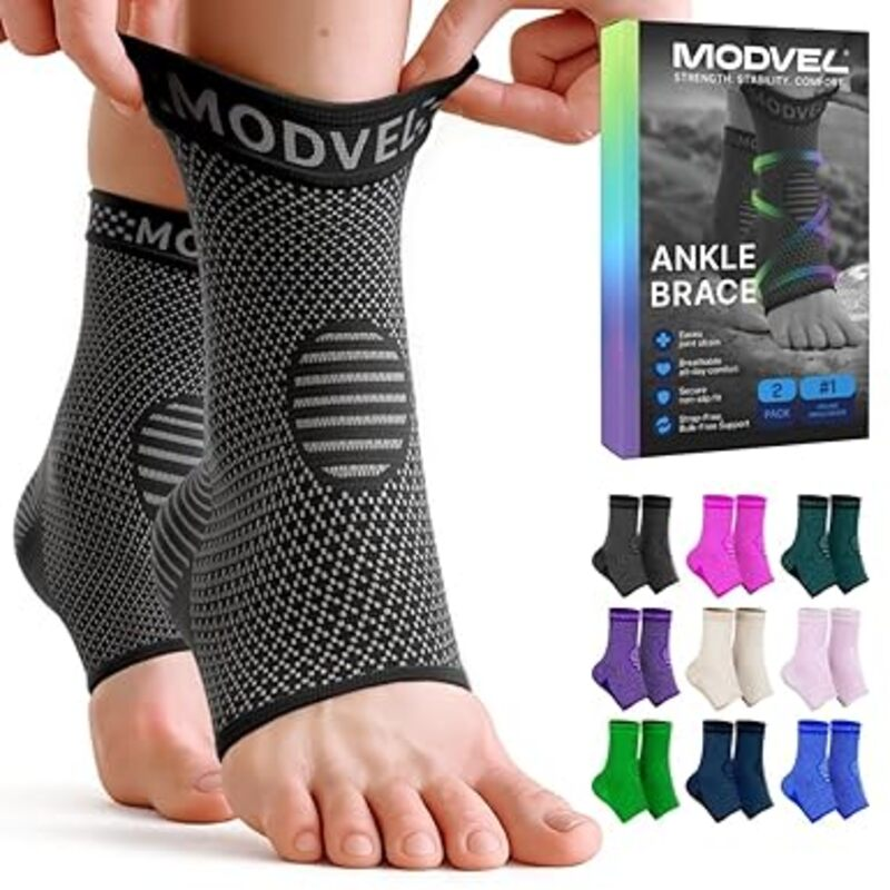 Modvel Foot & Ankle Brace Socks for Sprained Ankle