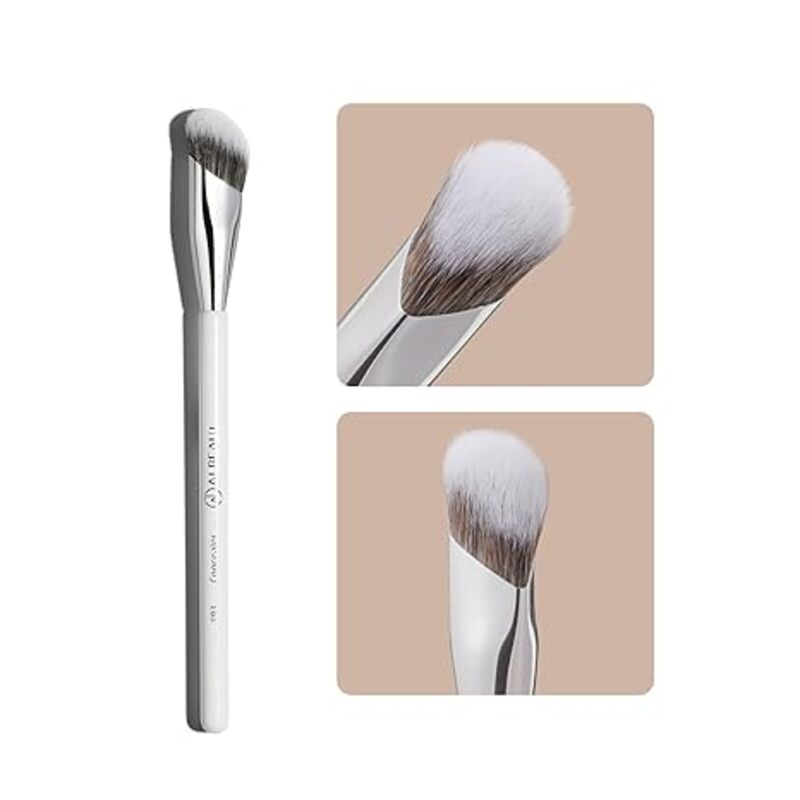 Concealer Brush, Angled Under Eye Makeup Small Foundation
