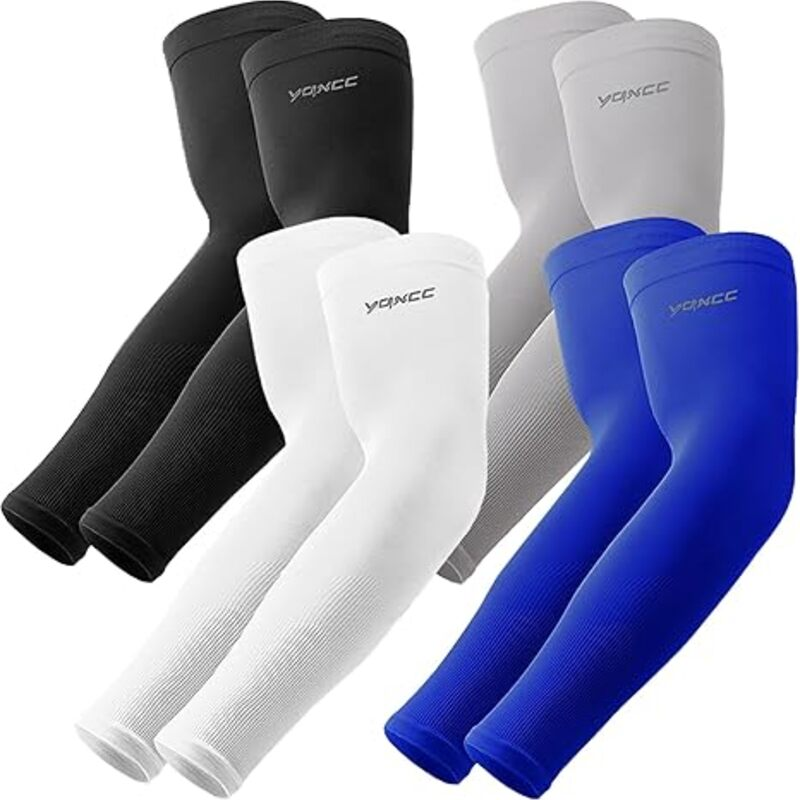YQXCC 4 Pairs Arm Sleeves, Cooling UV Sun Protection