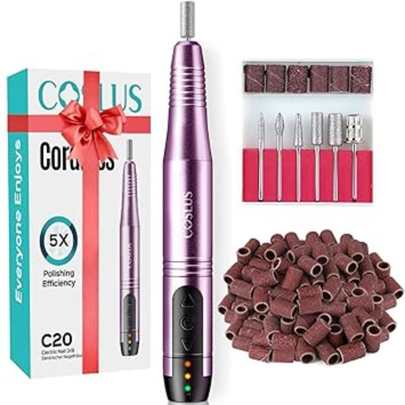COSLUS Cordless Nail Drill Electric File: Professional