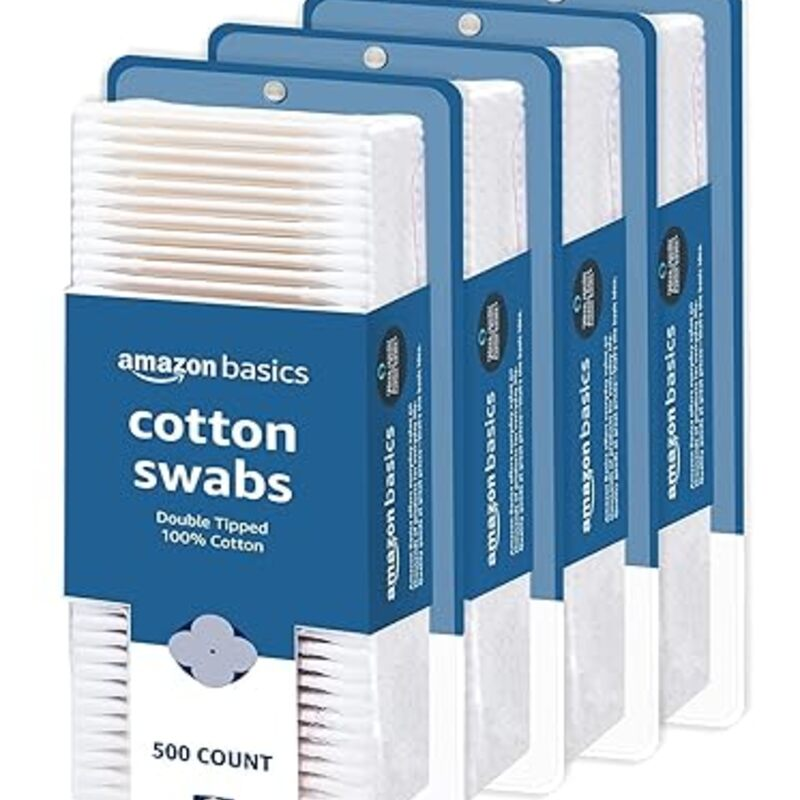Amazon Basics Cotton Swabs for Personal Hygiene and Baby