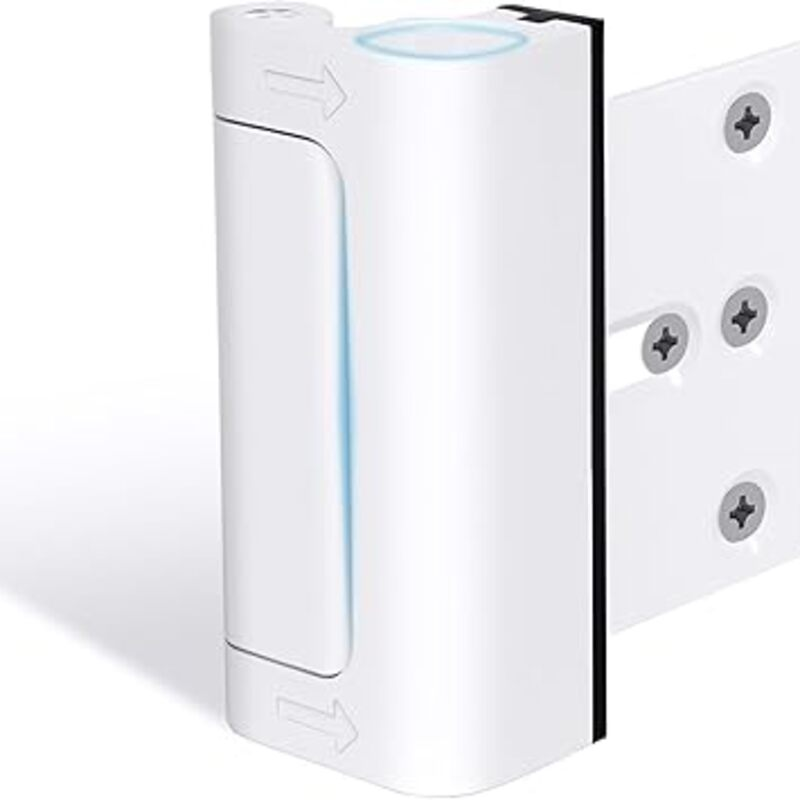 Door Reinforcement Lock Withstands 800lbs of Force - White