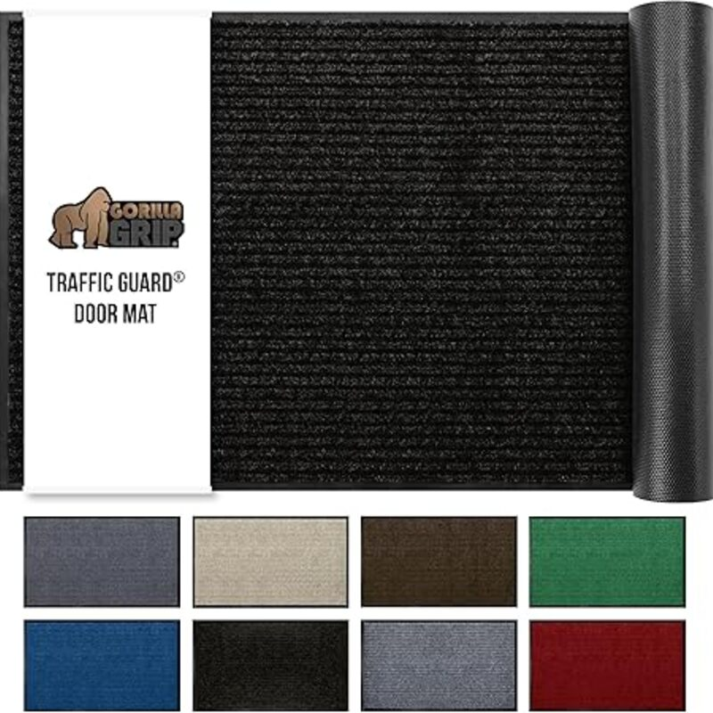 GORILLA GRIP Waterproof Traffic Guard Door Mat, 60x36, Heavy