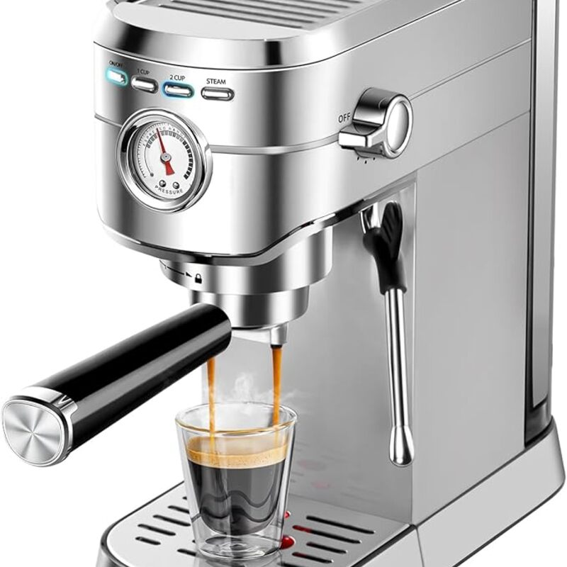 CASABREWS CM5418 Espresso Machine 20 Bar, Compact Espresso