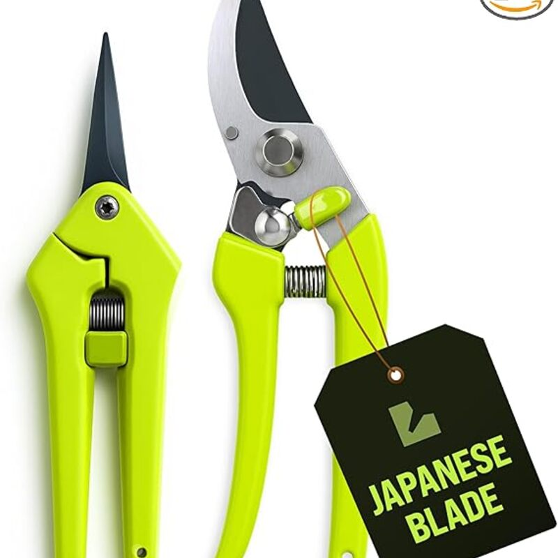 2-Pack Stainless Steel Gardening Scissors, Pruning Shears