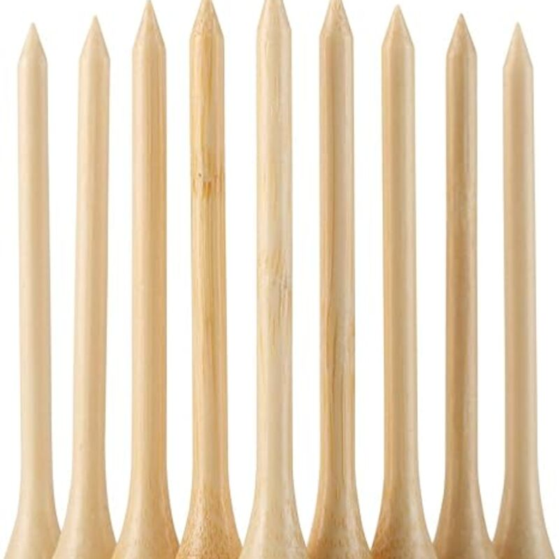 Golf Tees Durable Bamboo Tees 100Pcs 100Pcs 3-1/4"