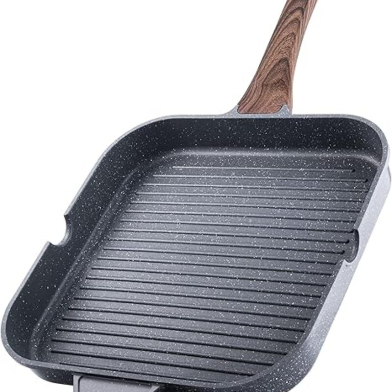 SENSARTE Nonstick Grill Pan for Stove Tops, Versatile