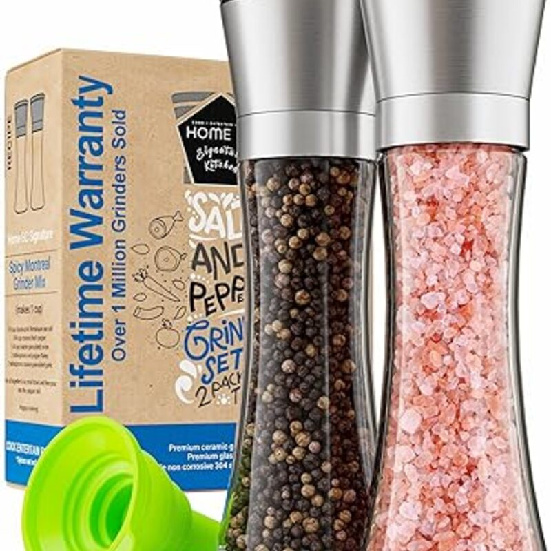 Home EC Premium Stainless Steel Sea Salt and Pepper