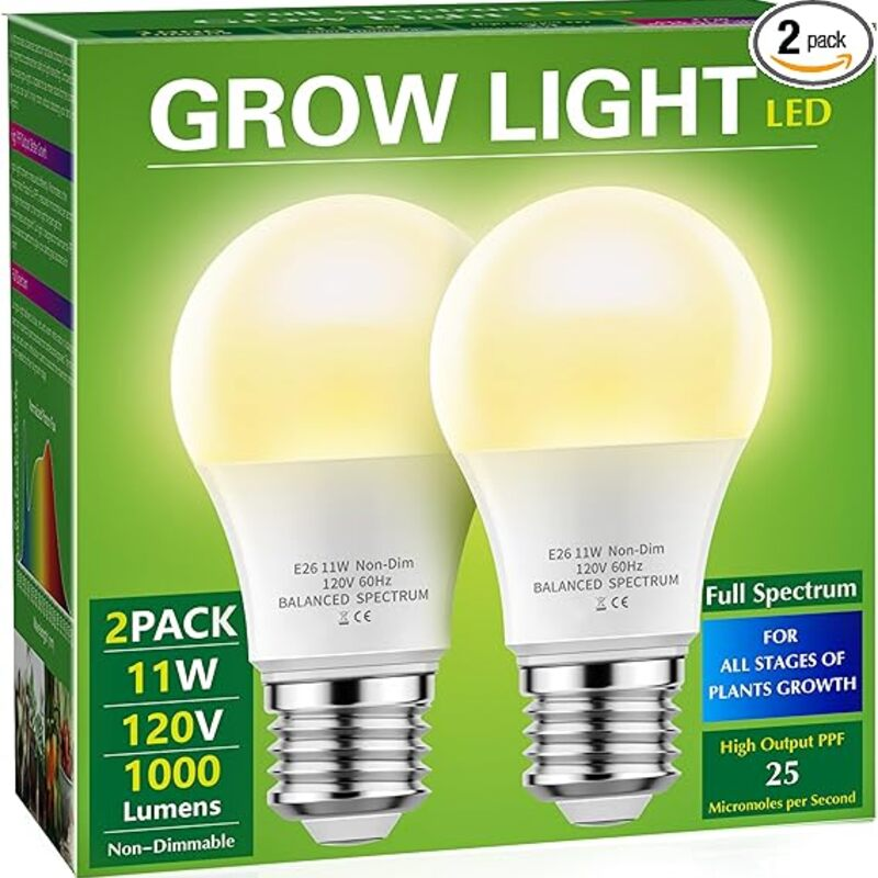 Grow Light Bulbs, Briignite LED Grow Light Bulb A19 Bulb,