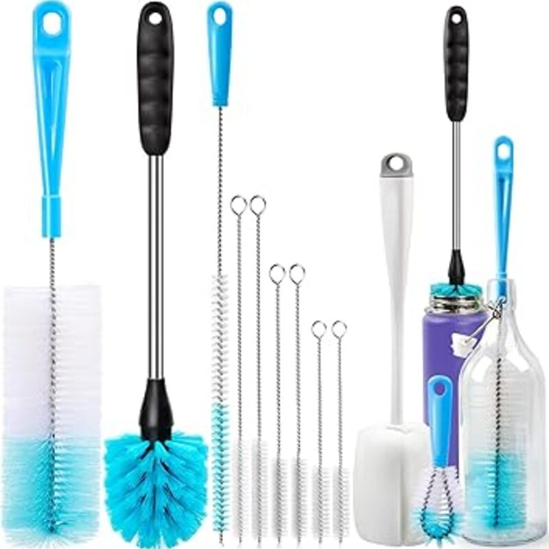 Holikme Bottle Brush Tube Cleaning Lab Set with Long Handle,