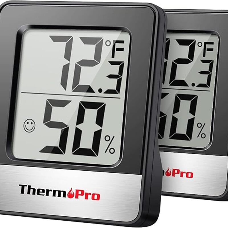 ThermoPro TP49 2 Pieces Digital Hygrometer Indoor