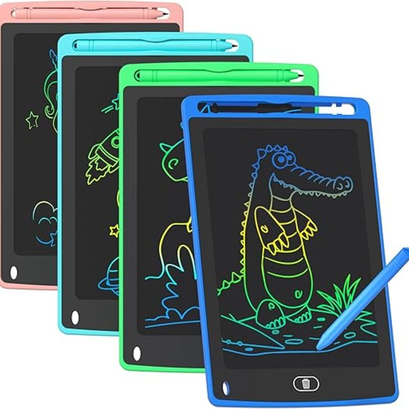 4 Pack LCD Writing Tablet for Kids, 8.5 Inch Colorful Doodle