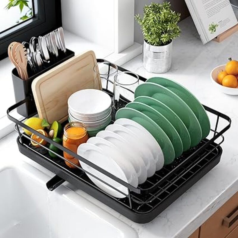 Kitsure Dish Drying Rack for Kitchen Counter, Stainless