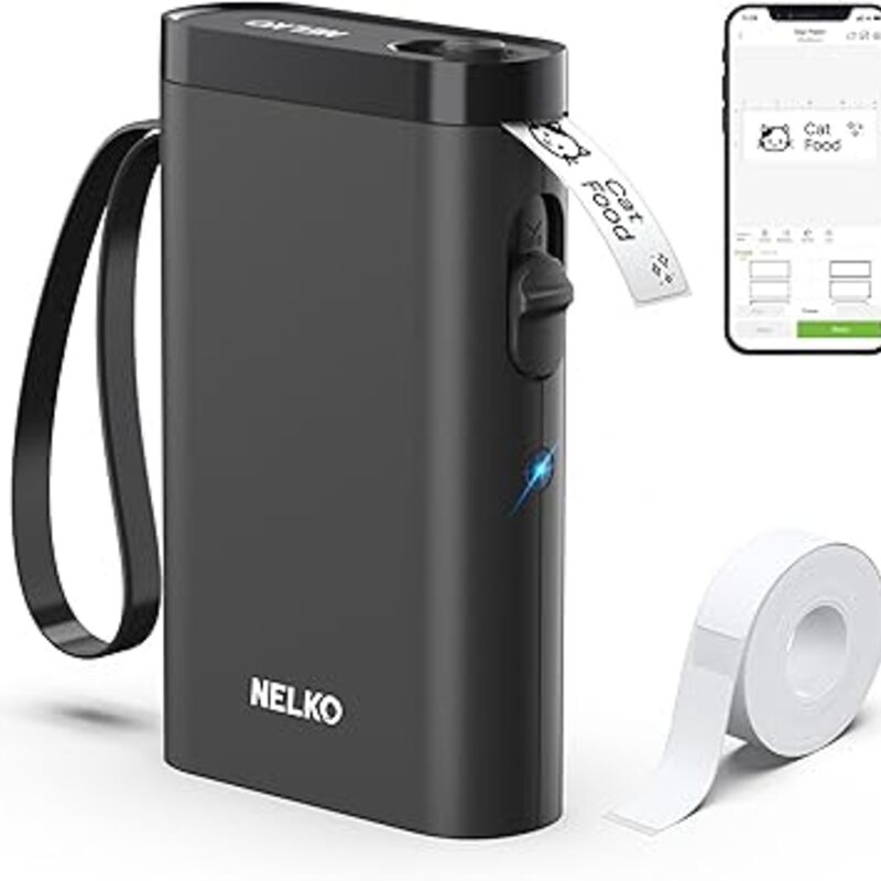 Nelko Label Maker Machine with Tape, P21 Bluetooth Label