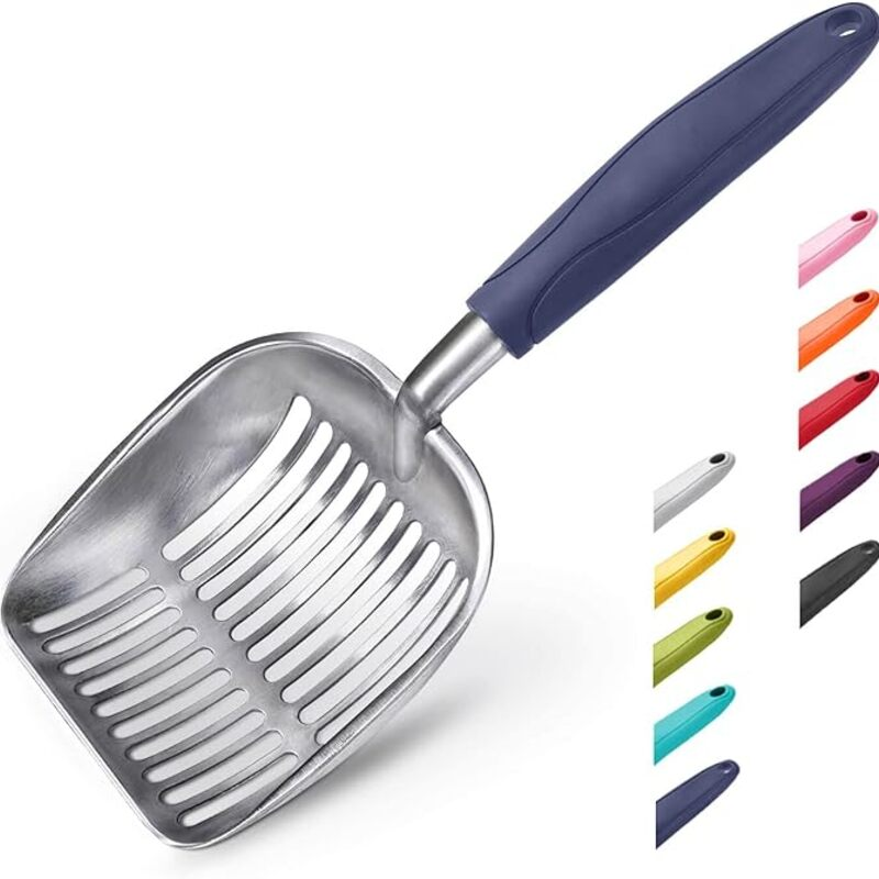 WePet Cat Litter Scoop, Aluminum Alloy Sifter, Kitty Metal