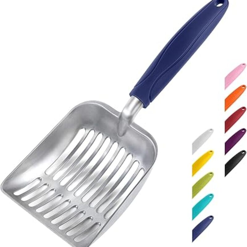 WePet Cat Litter Scoop, Aluminum Alloy Sifter, Kitty Metal
