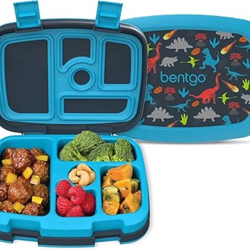 Bentgo Kids Prints Leak-Proof, 5-Compartment Bento-Style