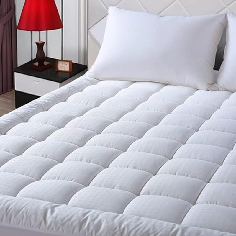 EASELAND Queen Size Mattress Pad Pillow Top Mattress Cover