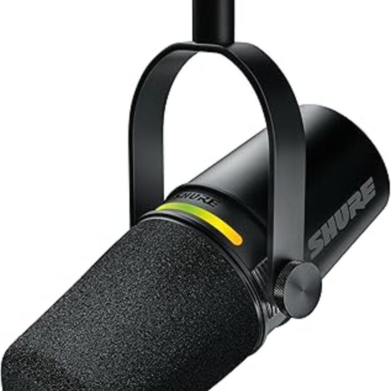 Shure MV7+ Podcast Dynamic Microphone – OBS Certified,