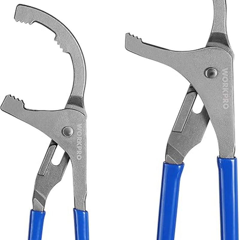 WORKPRO Oil Filter Wrench Set, 9" & 12" Adjustable Oil