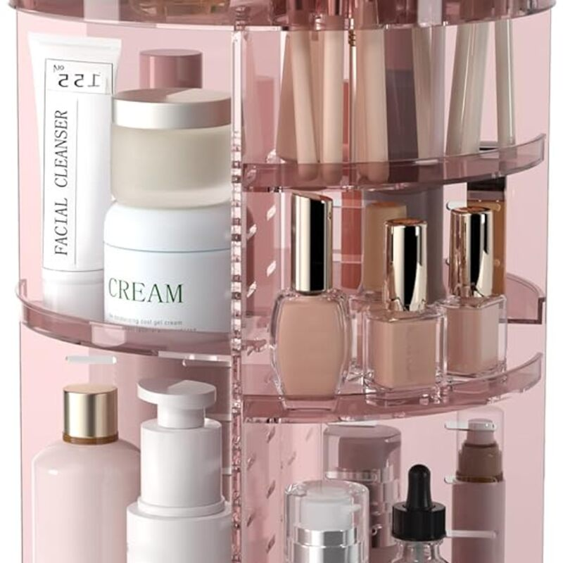 Rotating Makeup Organizer, DIY 8 Adjustable Layers 360