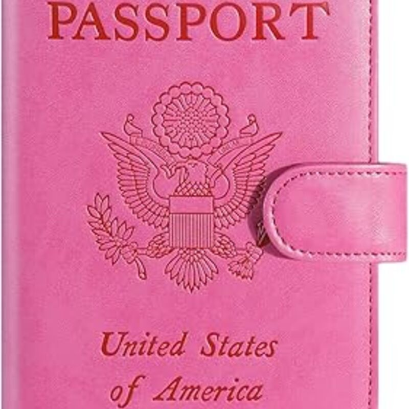 Passport Holder Cover Wallet RFID Blocking Leather Card Case