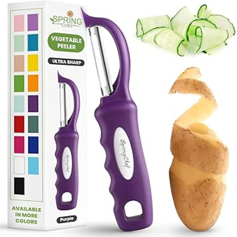 Spring Chef Professional Purple Swivel Vegetable Peeler