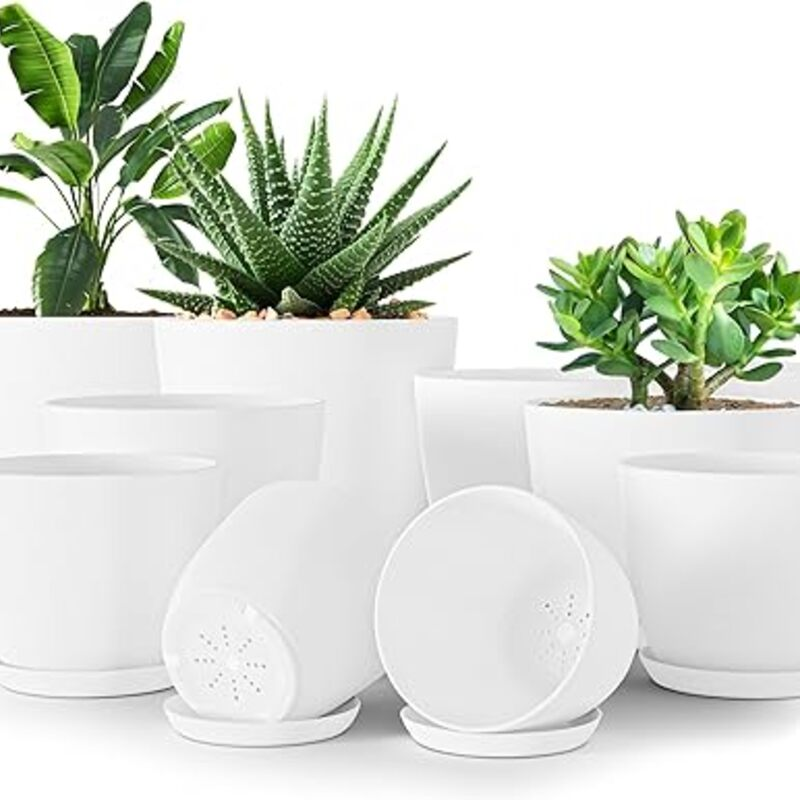Utopia Home - Plant Pots Indoor with Drainage -