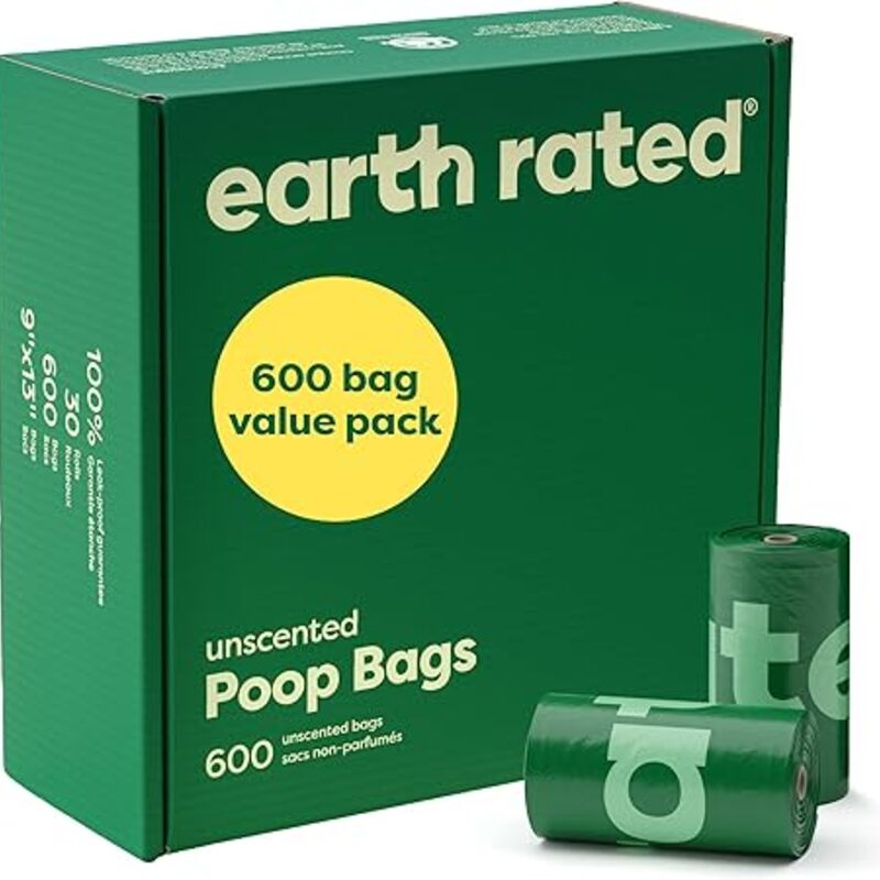 Earth Rated Dog Poop Bags Value Pack, Leak-Proof