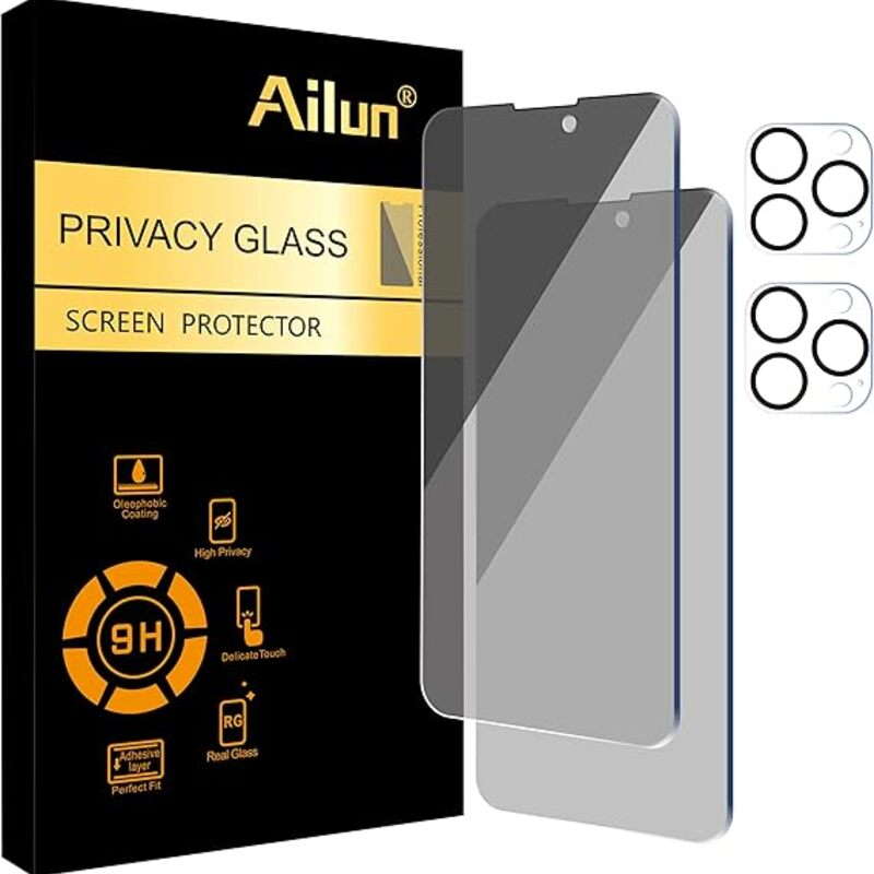 Ailun 2 Pack Privacy Screen Protector for iPhone 14 Pro [6.1