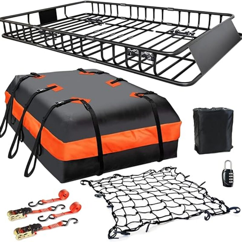 MeeFar Roof Rack Carrier Basket Universal Rooftop 65" X