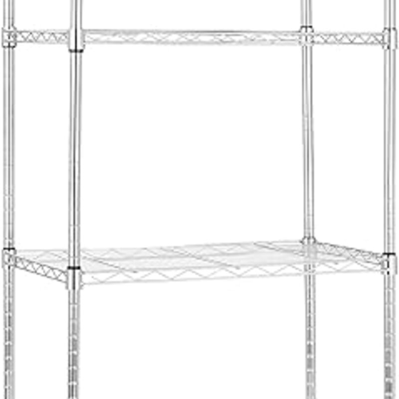 Amazon Basics 4-Shelf Adjustable, Storage Shelving Unit,