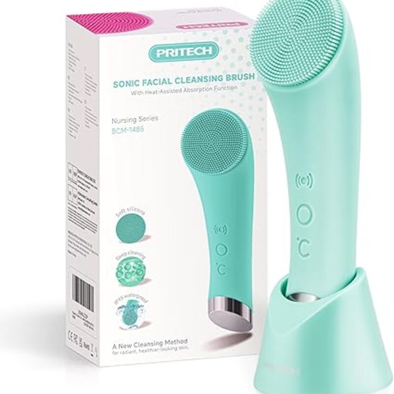 PRITECH Silicone Face Scrubber, Rechargeable Facial