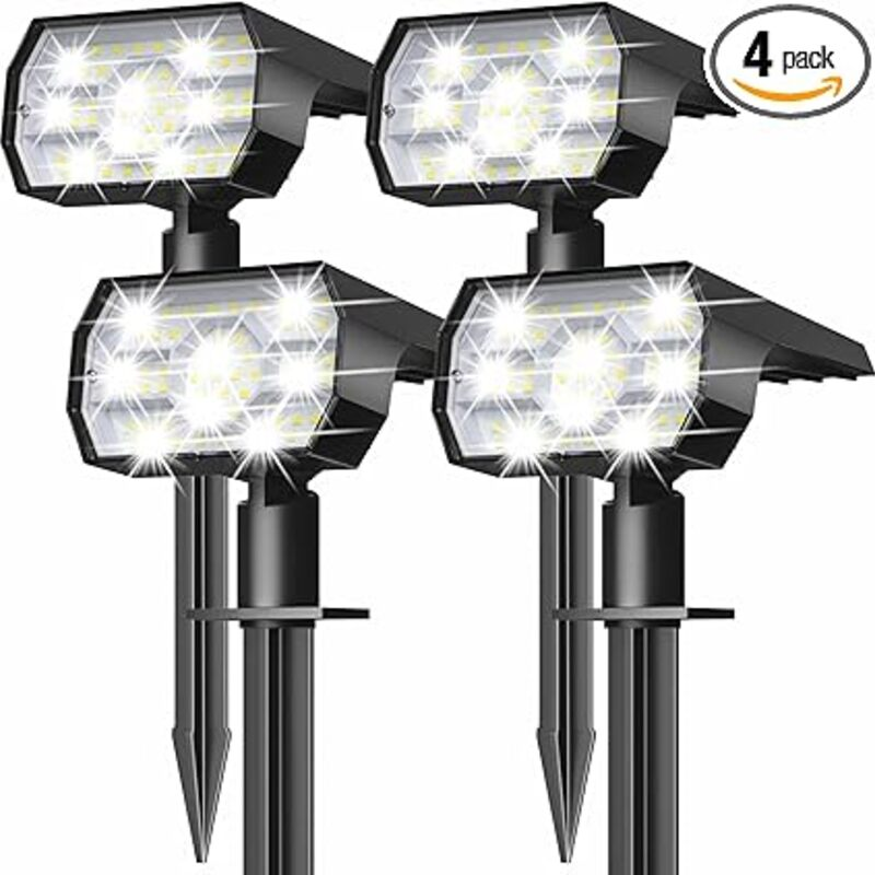 NYMPHY Solar Lights Outdoor Waterproof IP68, 56 LED 3