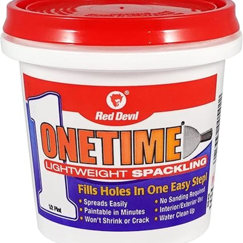 Red Devil 0542 ONETIME Lightweight Spackle Wall Repair,