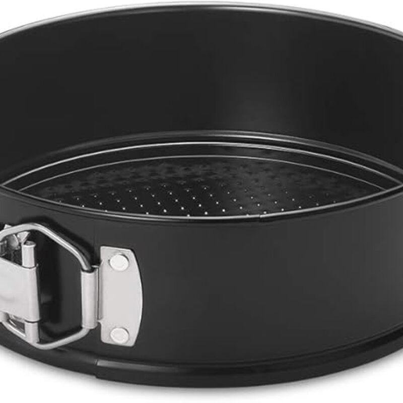 HIWARE 8 Inch Non-stick Springform Pan with Removable Bottom