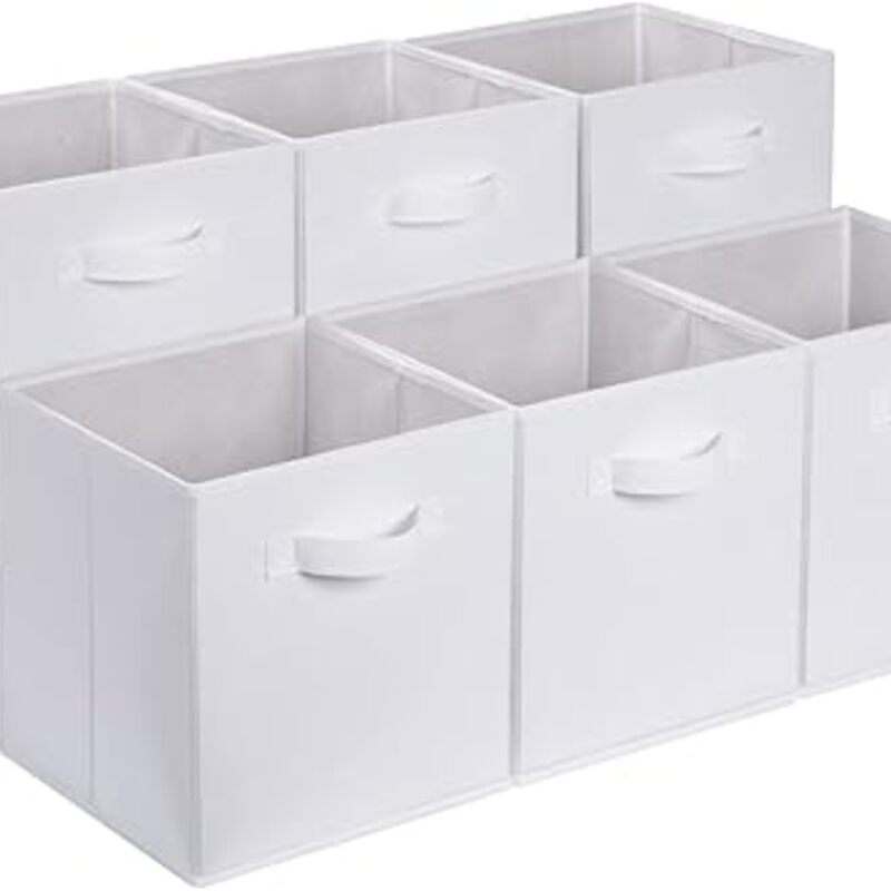 Amazon Basics Collapsible Fabric Storage Cubes Organizer
